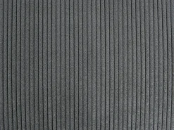 Hot Beliani Divano letto angolare 3 posti LUSPA Velluto a coste Grigio scuro con contenitore Grigio Nero
