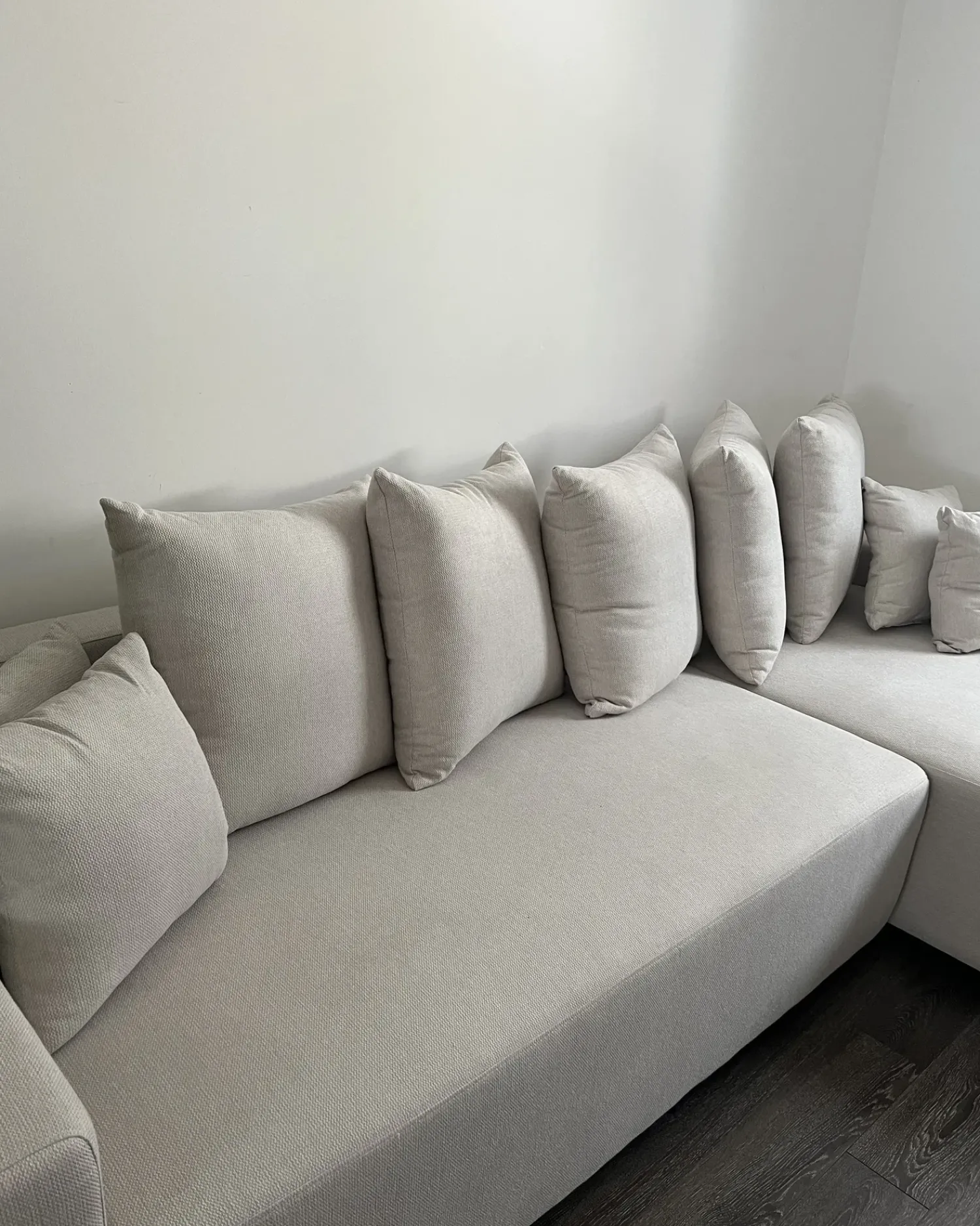 Best Beliani Divano letto angolare 3 posti LUSPA Tessuto Beige chiaro con contenitore Beige Nero
