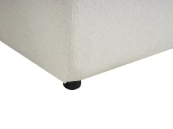 Best Beliani Divano letto angolare 3 posti LUSPA Tessuto Beige chiaro con contenitore Beige Nero