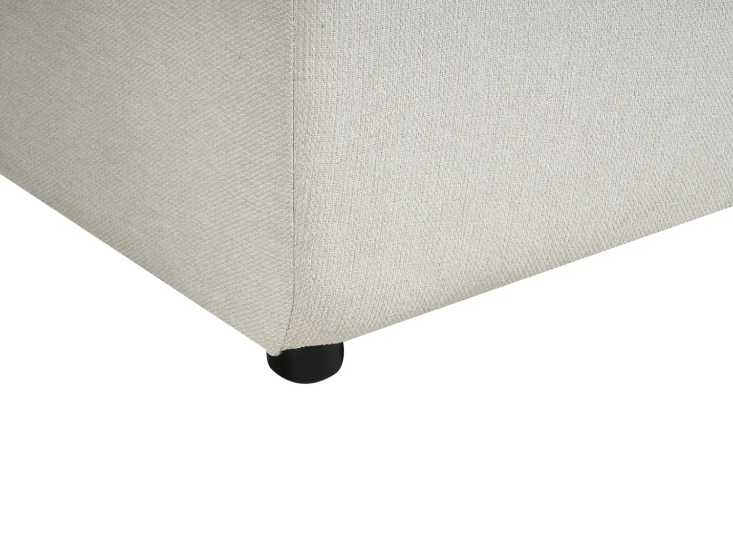 Best Beliani Divano letto angolare 3 posti LUSPA Tessuto Beige chiaro con contenitore Beige Nero