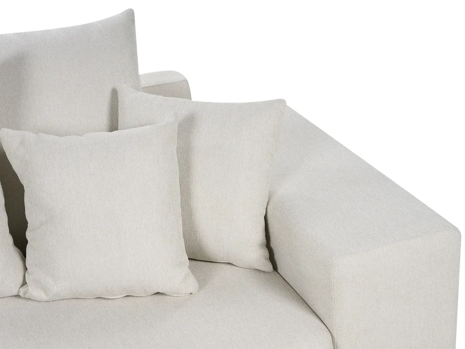 Best Beliani Divano letto angolare 3 posti LUSPA Tessuto Beige chiaro con contenitore Beige Nero