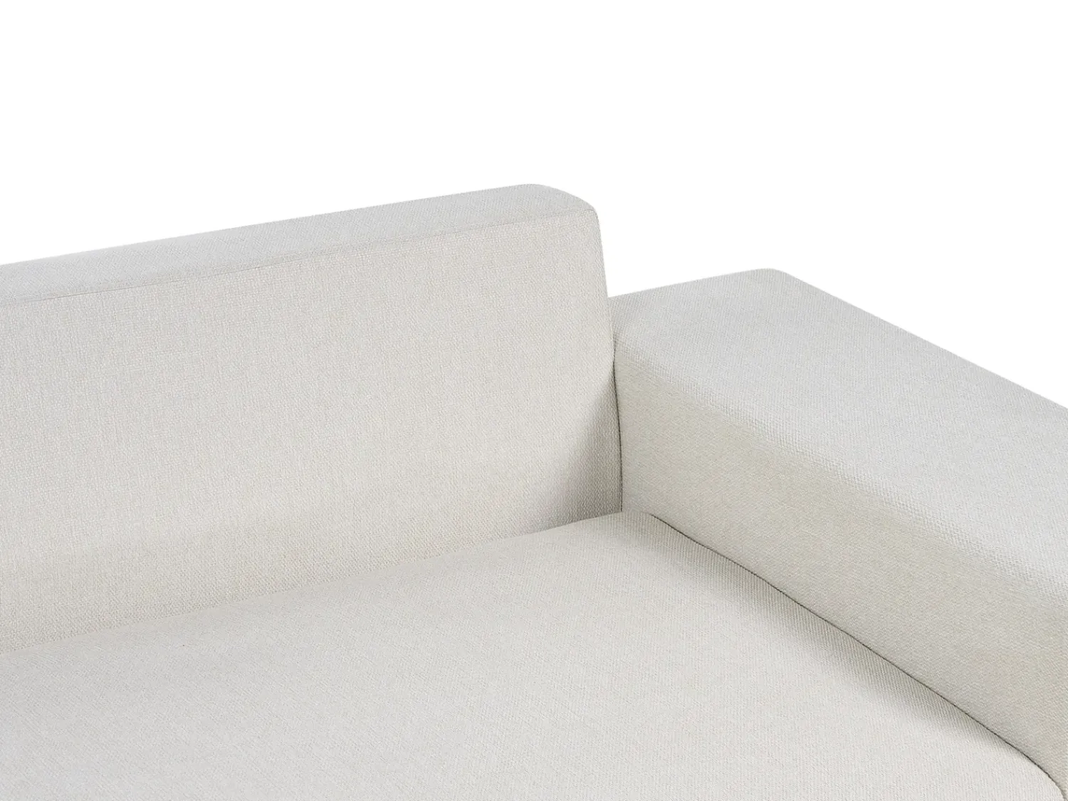 Best Beliani Divano letto angolare 3 posti LUSPA Tessuto Beige chiaro con contenitore Beige Nero