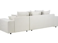 Best Beliani Divano letto angolare 3 posti LUSPA Tessuto Beige chiaro con contenitore Beige Nero
