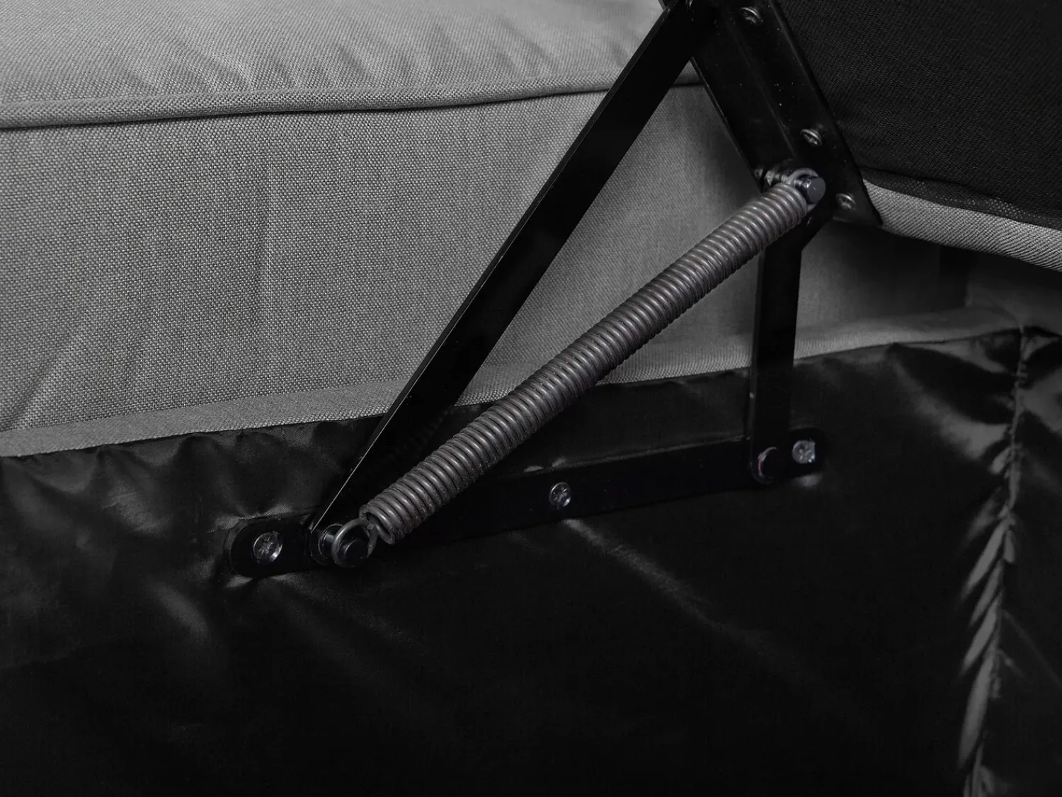 Hot Beliani Divano letto angolare 3 posti NESNA Tessuto chiaro con contenitore Grigio