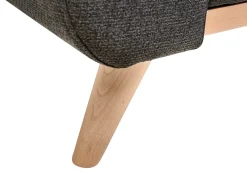 Hot Beliani Divano letto angolare 3 posti OLLSTA Tessuto Nero Marrone Nero