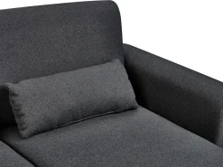 Hot Beliani Divano letto angolare 3 posti OLLSTA Tessuto Nero Marrone Nero