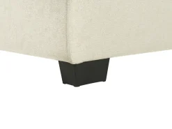Sale Beliani Divano letto angolare 3 posti ROMEDAL Tessuto Beige Beige Nero