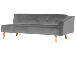 Hot Beliani Divano letto angolare 4 posti VADSO Velluto Grigio Marrone Grigio