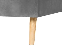 Hot Beliani Divano letto angolare 4 posti VADSO Velluto Grigio Marrone Grigio