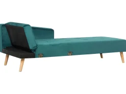 Sale Beliani Divano letto angolare 4 posti VADSO Velluto Verde smeraldo Lato Sinistro Marrone Verde
