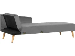 Hot Beliani Divano letto angolare 4 posti VADSO Velluto Grigio Marrone Grigio