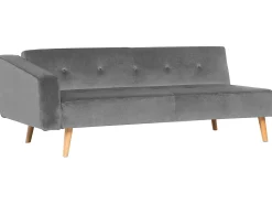 Hot Beliani Divano letto angolare 4 posti VADSO Velluto Grigio Marrone Grigio