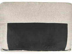 Clearance Beliani Divano letto a U 5 posti SOMMEN Tessuto Beige chiaro con contenitore Beige Marrone