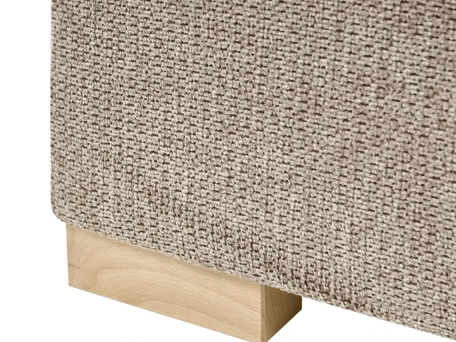 Divano letto con contenitore Tessuto MAJOR 90 x 200 cm Tortora
