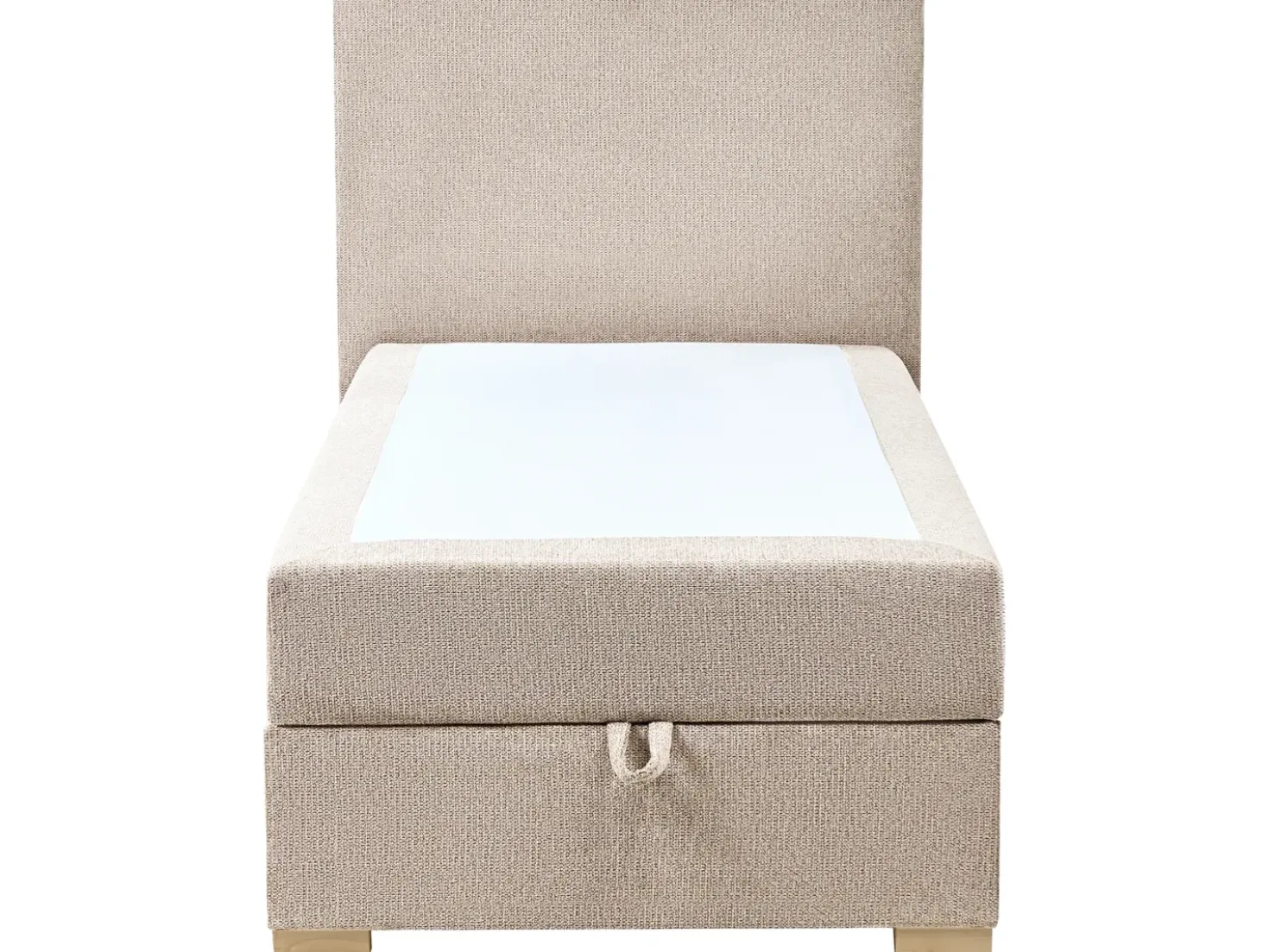 Divano letto con contenitore Tessuto MAJOR 90 x 200 cm Tortora