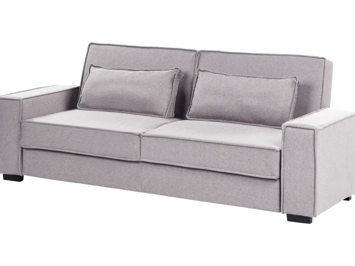 Divano letto 3 posti AROLE Tessuto Grigio
