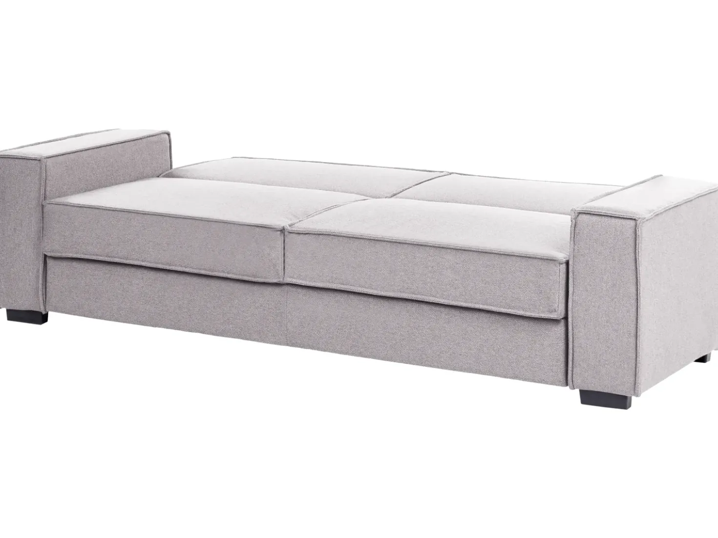 Divano letto 3 posti AROLE Tessuto Grigio