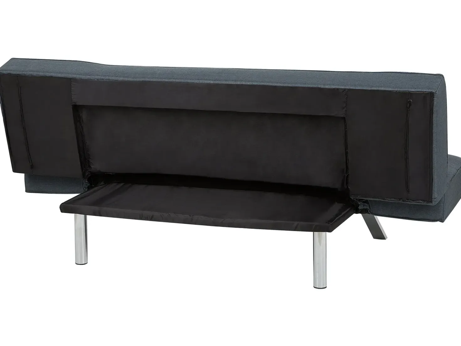 Divano letto 3 posti BRISTOL Tessuto Blu scuro