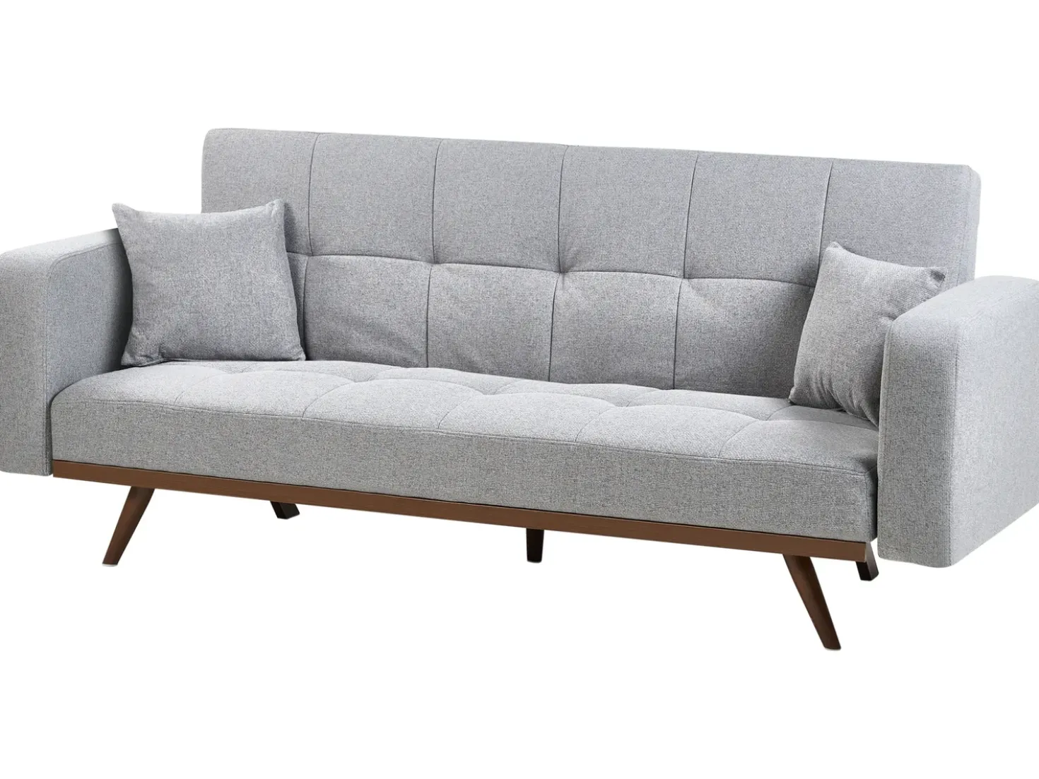Divano letto 3 posti HJULBY Grigio