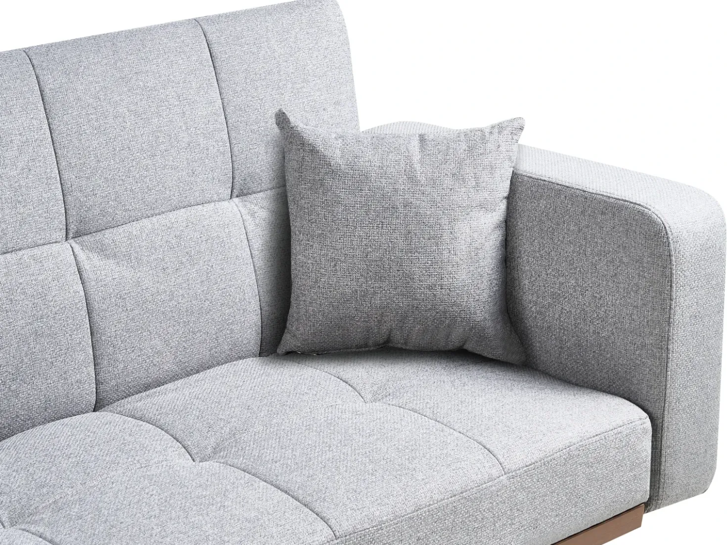 Divano letto 3 posti HJULBY Grigio