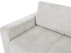 Divano letto 2 posti INNVIK Tessuto Grigio chiaro con contenitore