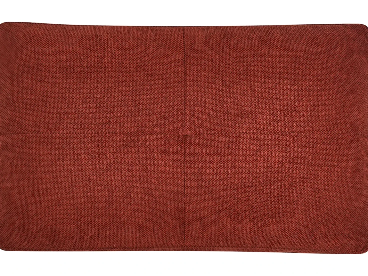 Divano letto 3 posti JERSLEV Tessuto Rosso