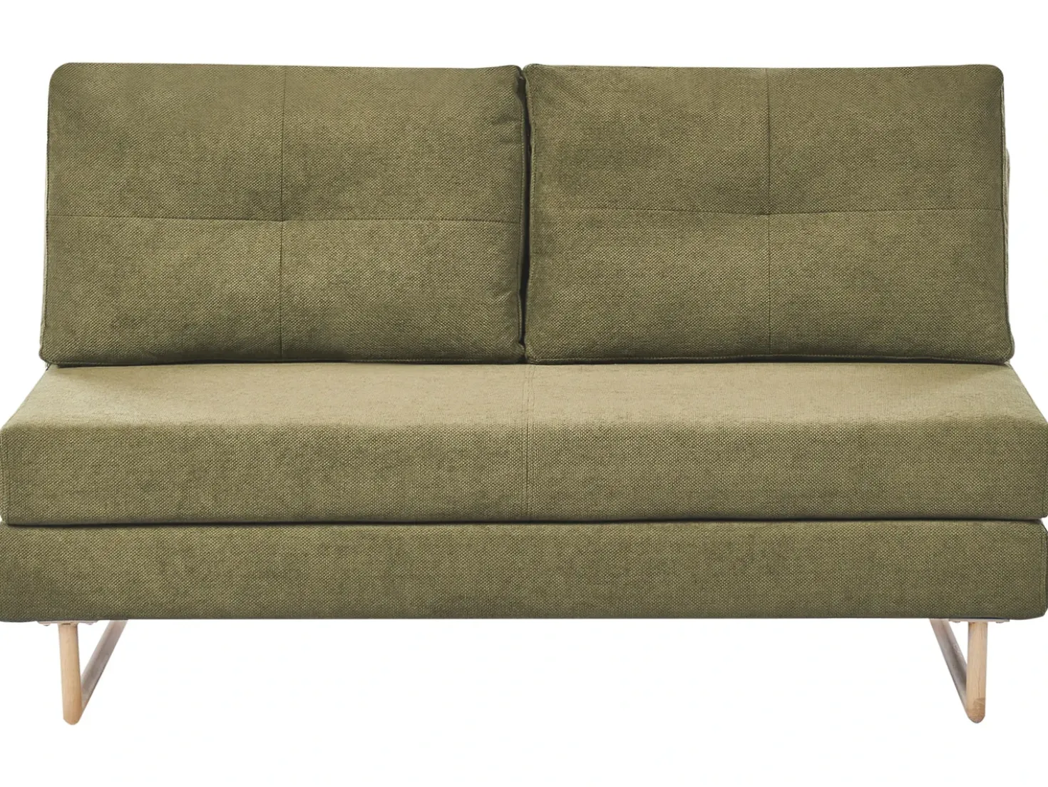 Divano letto 3 posti JERSLEV Tessuto Verde