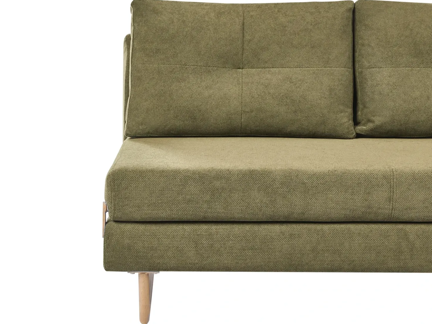 Divano letto 3 posti JERSLEV Tessuto Verde