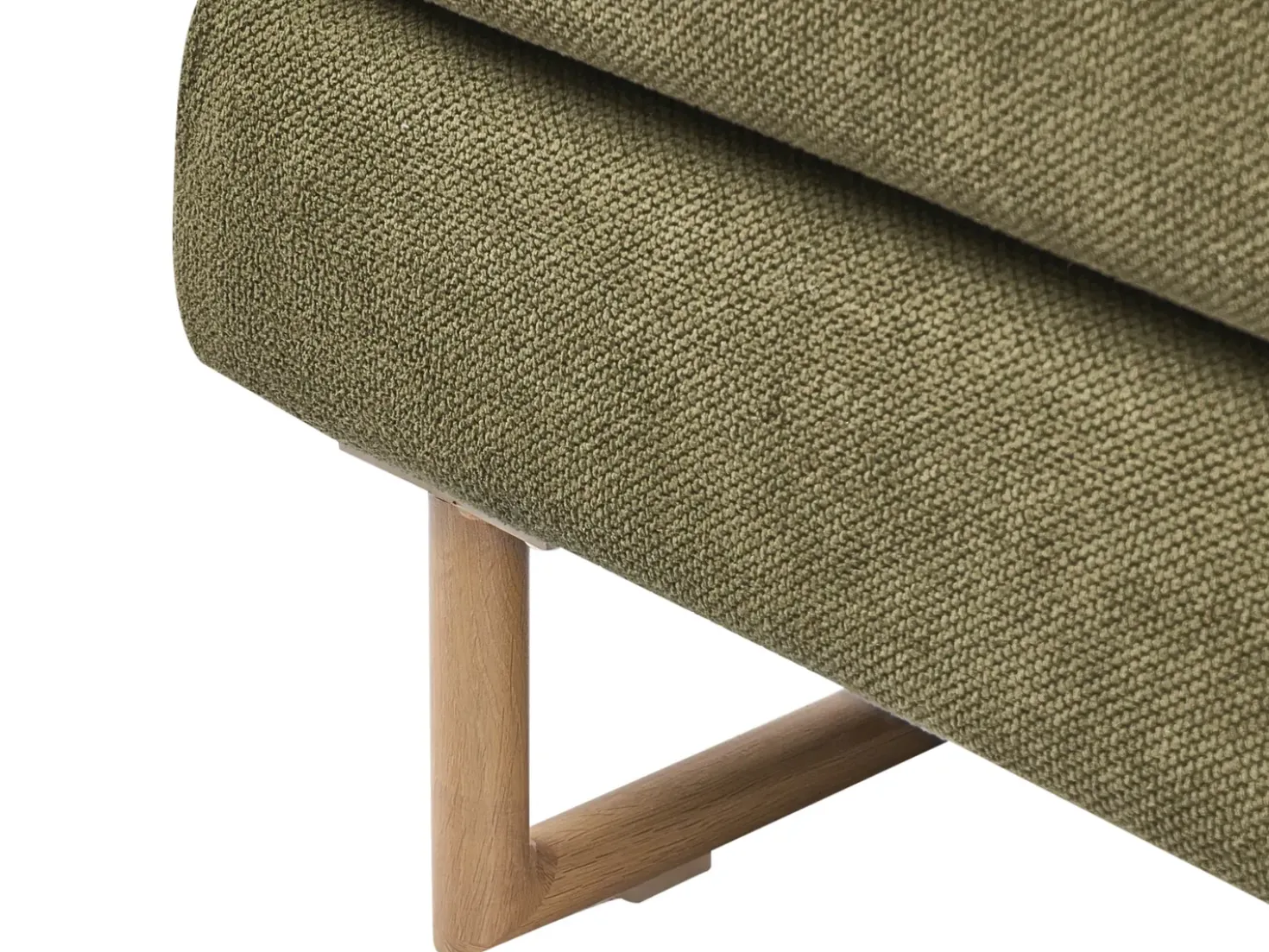 Divano letto 3 posti JERSLEV Tessuto Verde