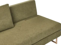 Divano letto 3 posti JERSLEV Tessuto Verde