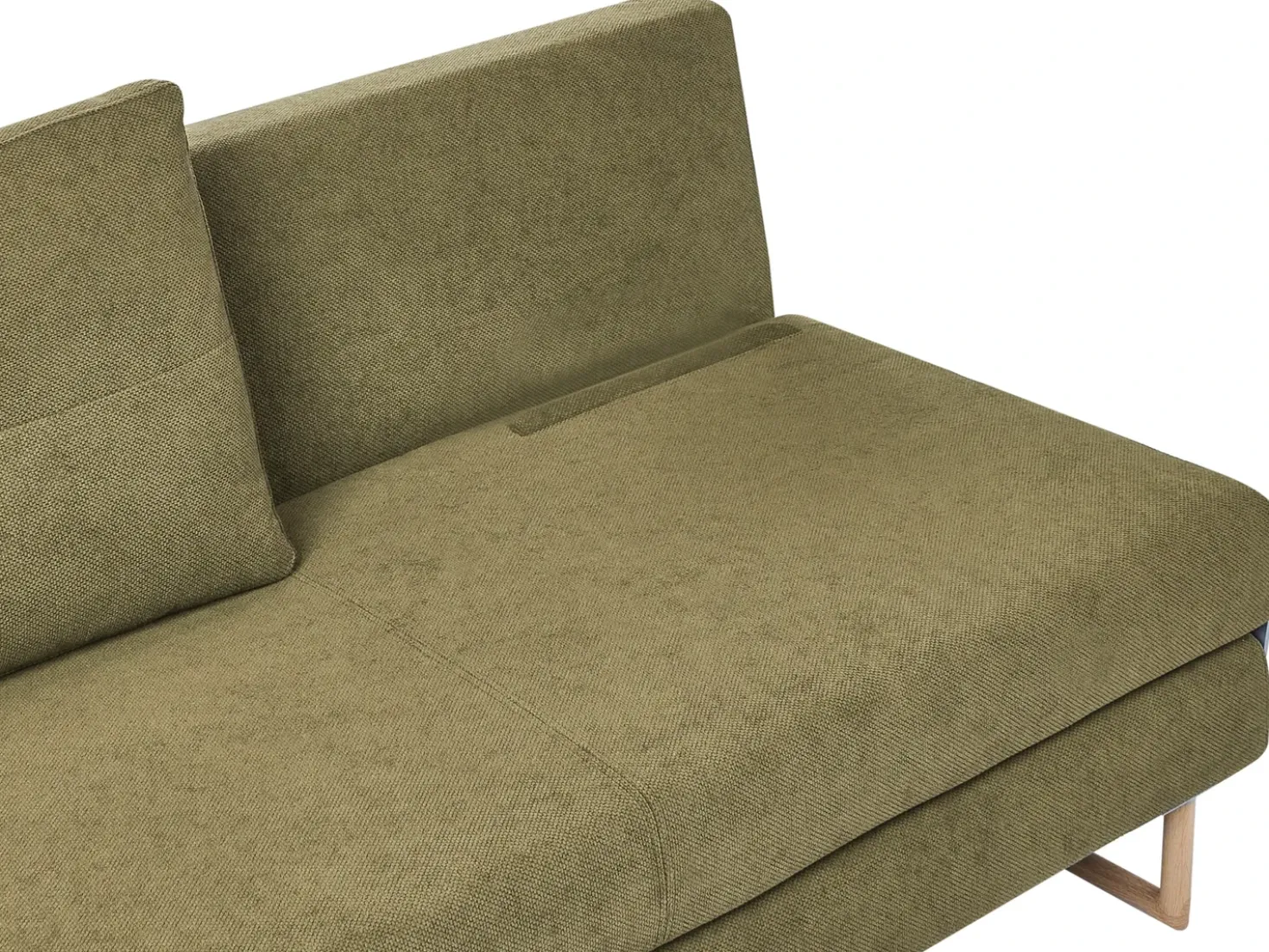 Divano letto 3 posti JERSLEV Tessuto Verde