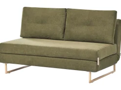 Divano letto 3 posti JERSLEV Tessuto Verde