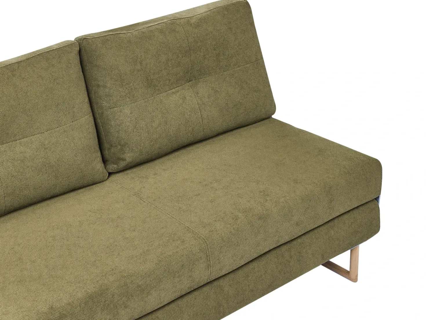 Divano letto 3 posti JERSLEV Tessuto Verde