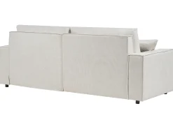 Best Beliani Divano letto 3 posti KARILA Tessuto chiaro con contenitore Beige