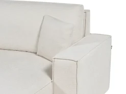 Best Beliani Divano letto 3 posti KARILA Tessuto chiaro con contenitore Beige