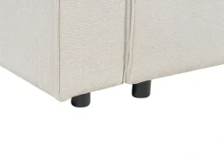 Best Beliani Divano letto 3 posti KARILA Tessuto chiaro con contenitore Beige