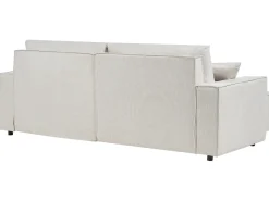 Best Beliani Divano letto 3 posti KARILA Tessuto chiaro con contenitore Beige