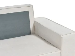 Best Beliani Divano letto 3 posti KARILA Tessuto chiaro con contenitore Beige