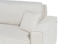 Best Beliani Divano letto 3 posti KARILA Tessuto chiaro con contenitore Beige