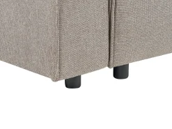 Beliani Divano letto 3 posti KARILA Tessuto Tortora con contenitore Beige