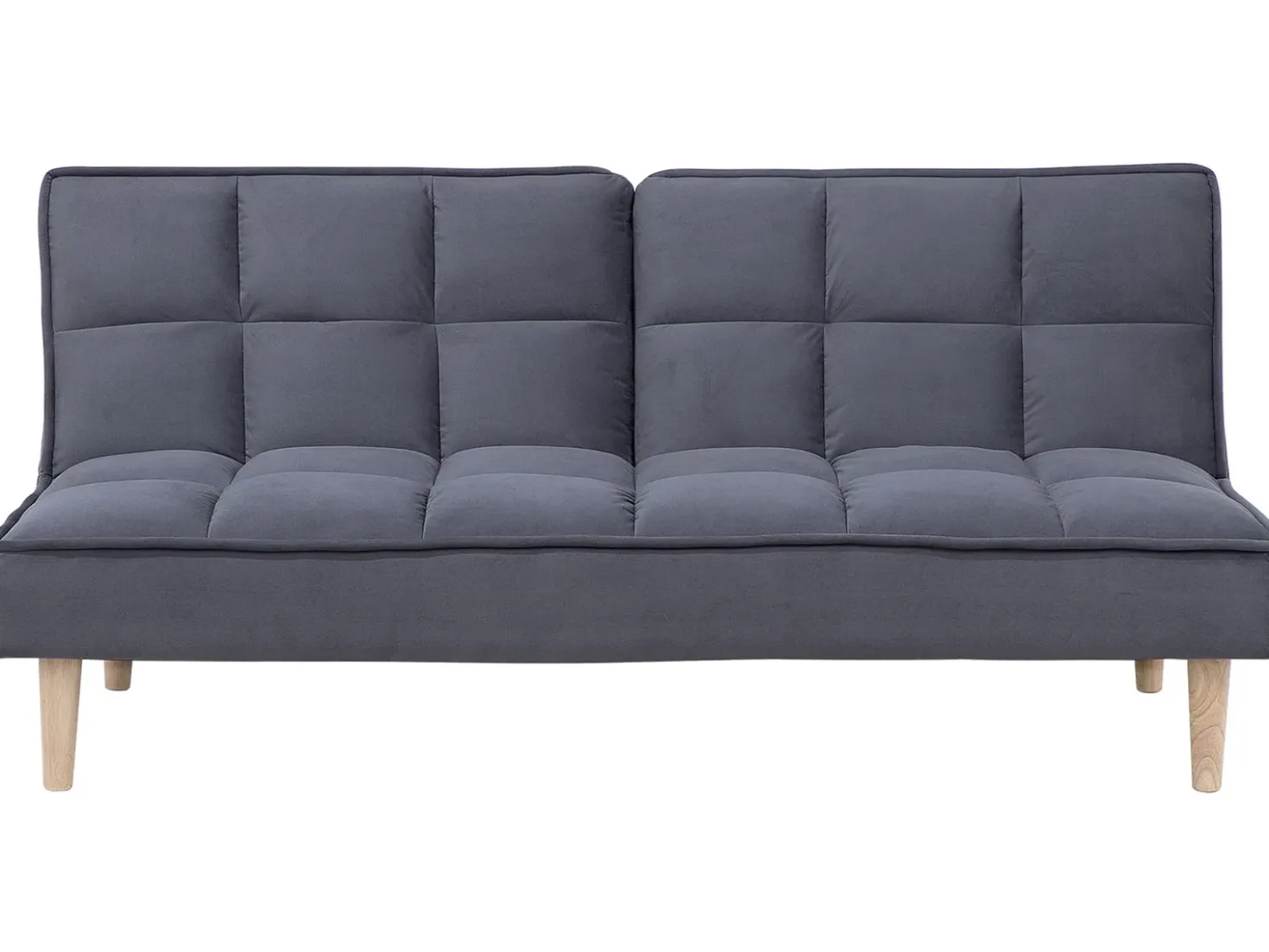 Divano letto 3 posti SILJAN Tessuto Grigio scuro