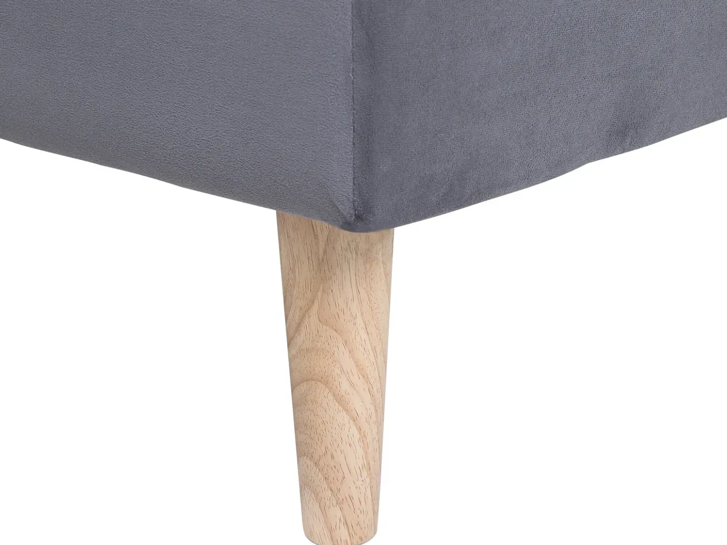 Divano letto 3 posti SILJAN Tessuto Grigio scuro