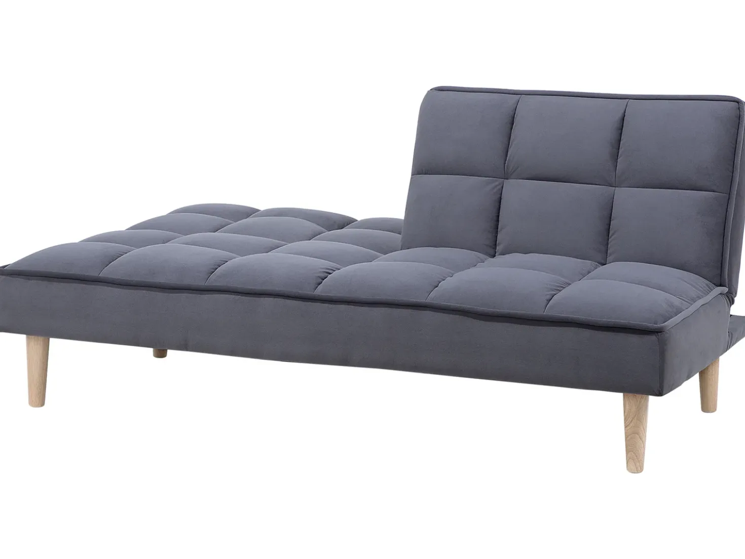 Divano letto 3 posti SILJAN Tessuto Grigio scuro