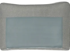 Clearance Beliani Divano letto 3 posti SIRO Tessuto Grigio con contenitore Lato Sinistro Marrone Grigio