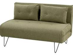 Divano letto 2 posti VESTFOLD Tessuto Verde oliva