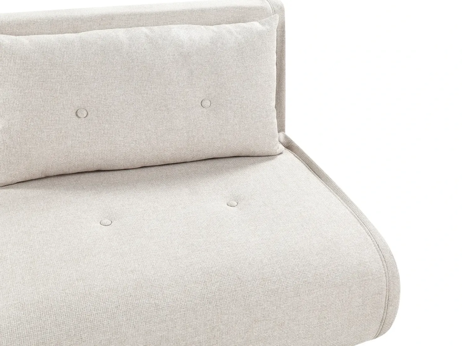 Divano letto 2 posti VESTFOLD Tessuto Beige chiaro