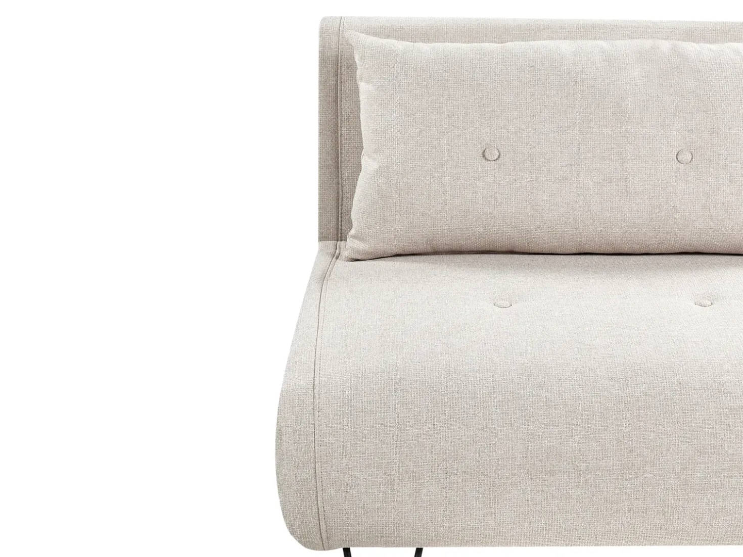 Divano letto 2 posti VESTFOLD Tessuto Beige chiaro