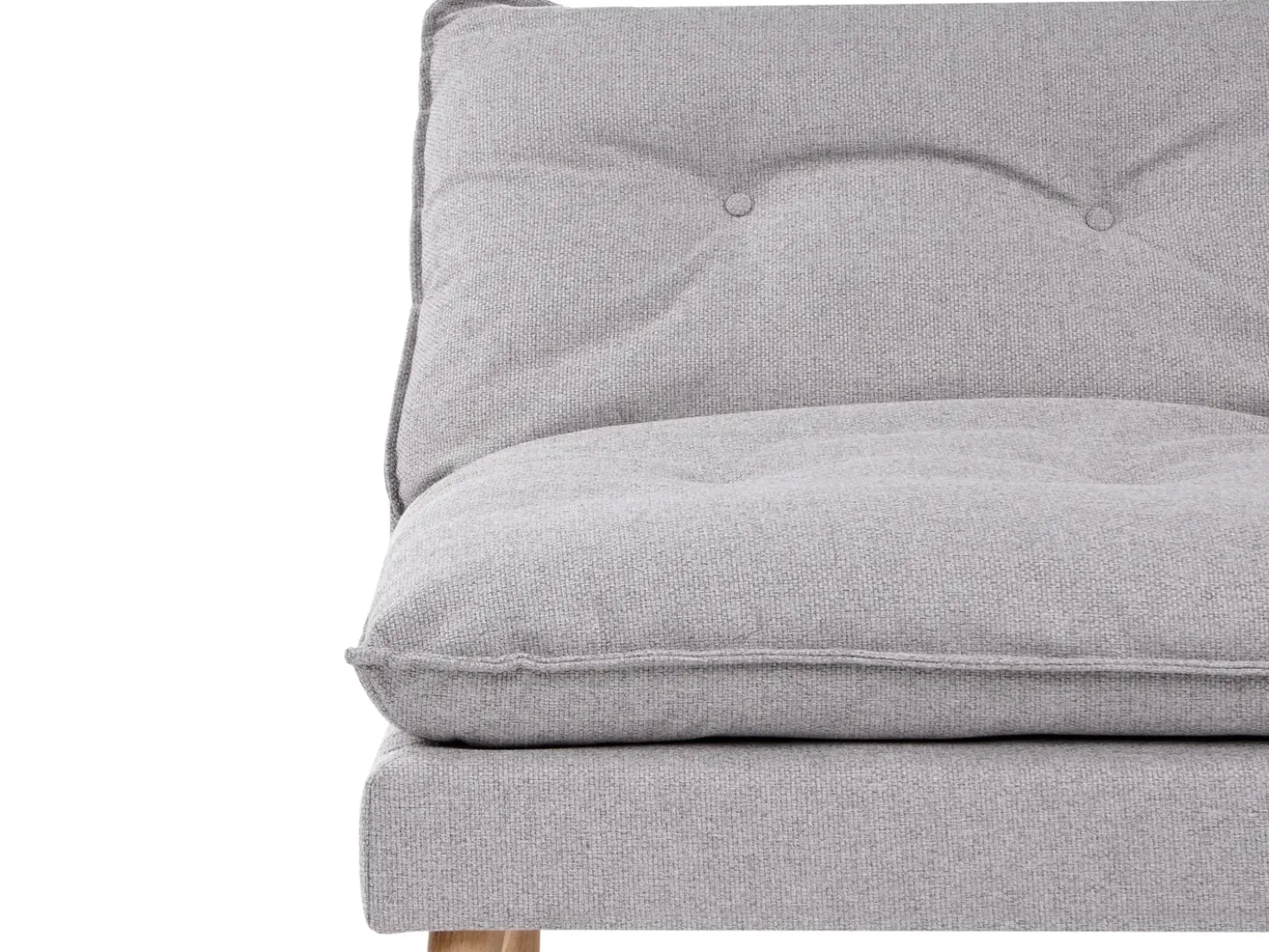 Divano letto 3 posti YILA Tessuto Grigio