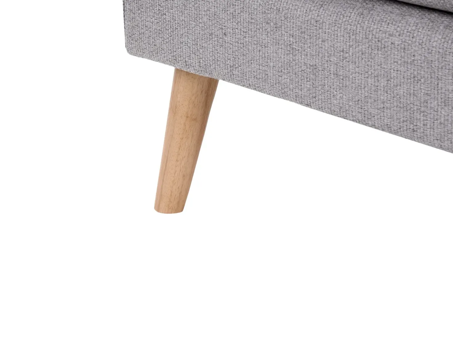 Divano letto 3 posti YILA Tessuto Grigio