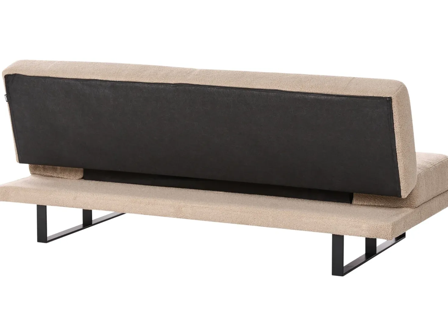 Divano letto 2 posti YORK Bouclé Beige sabbia